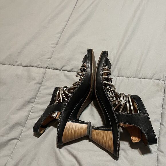 PIKOLINOS Womens Java W5A-0728C1 Black Gold Sandal Shoes Size 41 10 Gladiator - Picture 6 of 10